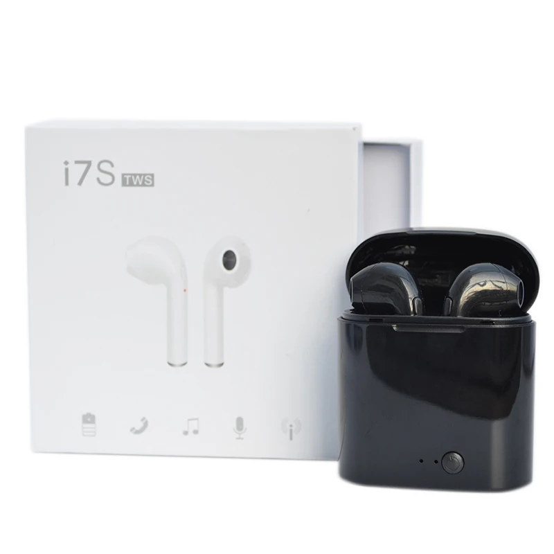 

i7S TWS mini wireless Bluetooth 5.0 Earphone bilateral call with microphone charging box Stereo Earbud Headset for iphone xiaomi