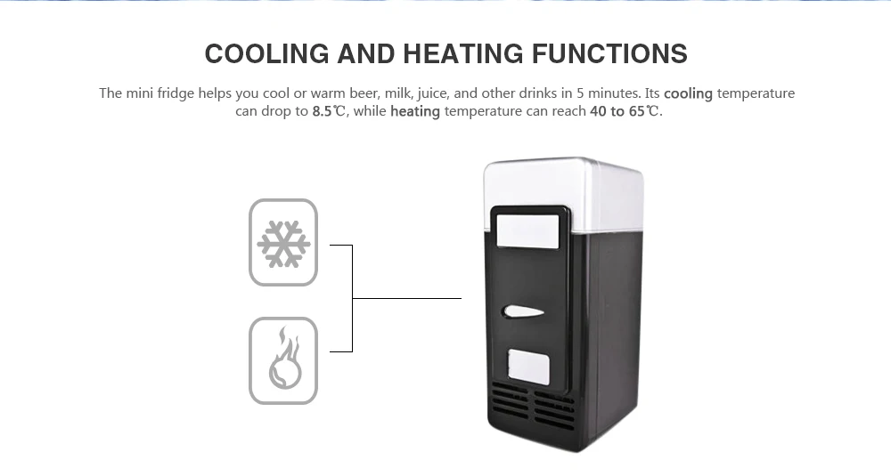2 в 1 Мини USB холодильники портативные банки для напитков охладитель подогреватель холодильник мини-морозильник для офиса или дома или снаружи