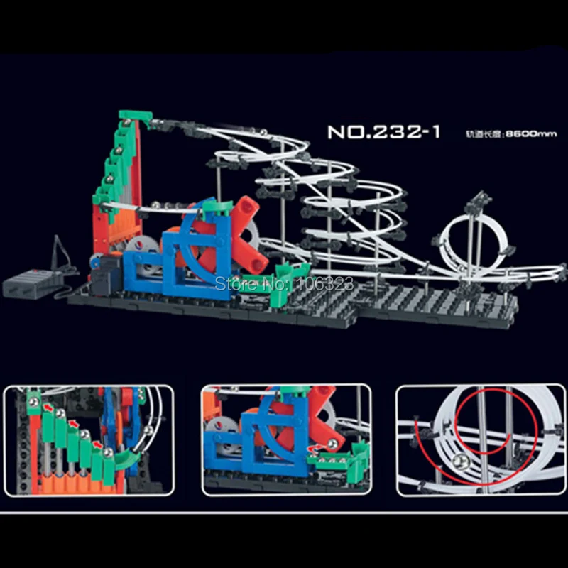 Воздушная дорога второго поколения игрушки, уровень горки 1: вверх вниз лестницы, превышение скорости модели строительных комплектов 232-1