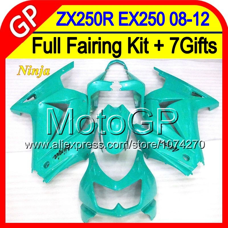 7 подарки Для KAWASAKI! 2008 2009 2010 2011 2012 NINJA 250R EX250R CL1401 #3 08 09 10 11 12 EX250 EX 250 Блеск голубой R!