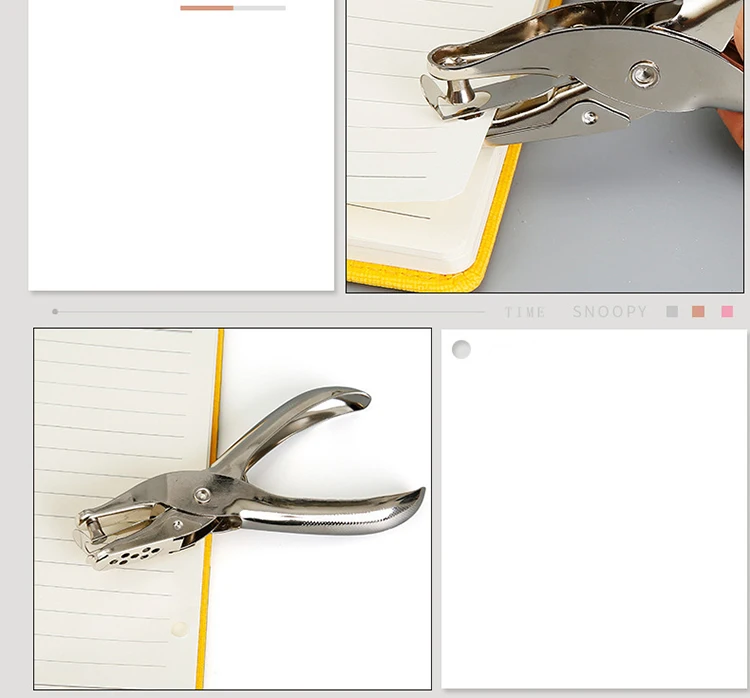 1 шт., металлический Дырокол для офиса и школы, ручной Дырокол для бумаги, один дырокол, дырокол, принадлежности для скрапбукинга, бумажный дырокол, металлические материалы