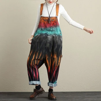 

Dungarees women jeans denim overalls women jumpsuit female 2018 Chinese style jumpsuits for women 2018 FF1330 L