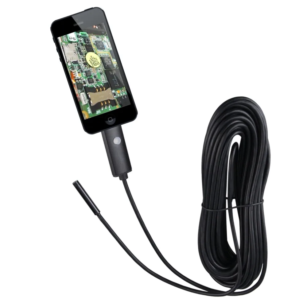 Hot NEW 6 LEDs Waterproof 10M 5.5mm Phone Endoscope Inspection Camera