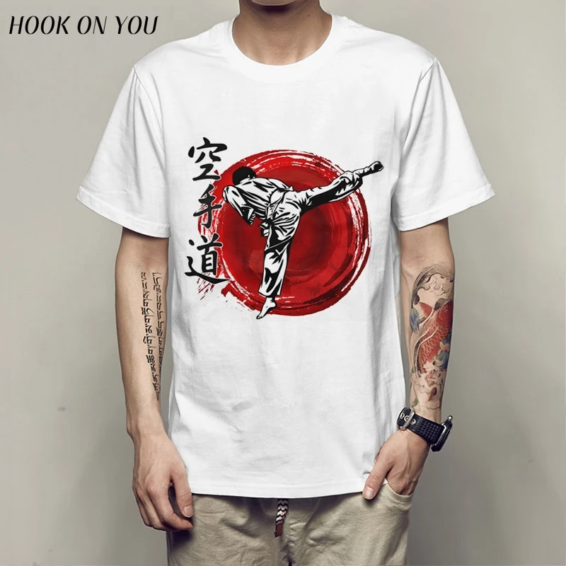 

Martial arts T Shirt Judo Fencing Karaoke Taekwondo Bushido Men T-Shirt casual tees chinese gongfu print camiseta