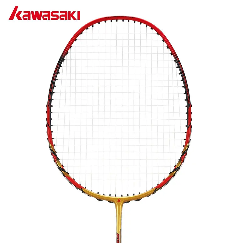 

Kawasaki Brand Defensive and Offensive Type Badminton Racket with String Professional Badminton Racquets Red Flag F100