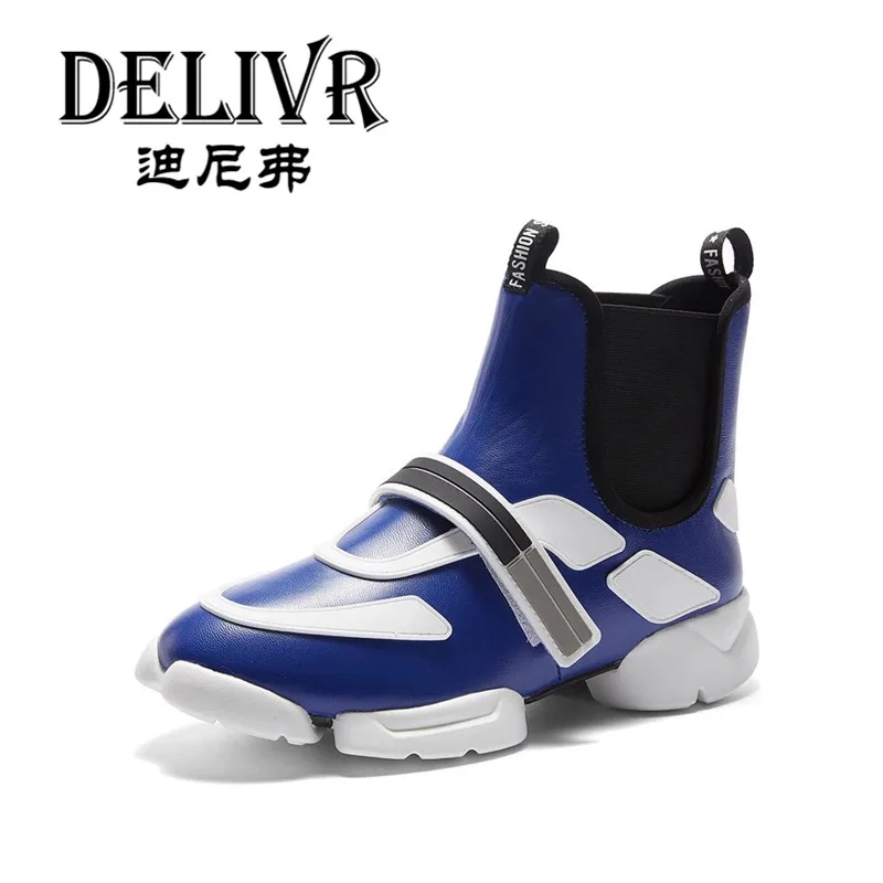 

Delivr 2019 Spring Fashion Female Slip On Vulcanized Shoes Platform Vulcanized Shoes Sheepskin Dad Shoes Ladies Casual Shoes