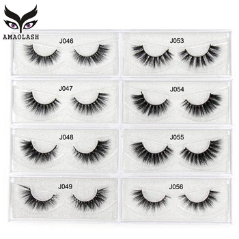 

AMAOLASH 3D Mink Lashes 27 Styles Natural Thick Mink Eyelashes High Volume Cross False Eyelashes Makeup Eyelash Extension