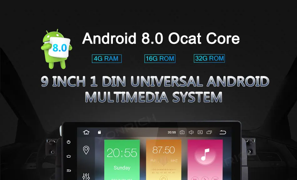 Perfect Xonrich 1 Din Android 8.0 Car Radio For BMW E46 Navigation M3 Rover 75 318/320/325/330/335 GPS DVD Player Qcta Core 0