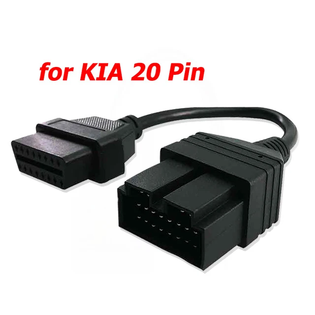 OBD2 коннектор адаптер для G-M для Renault для ГАЗ 12 Pin для Toyota 17Pin для KIA20 Pin для 16Pin грузовик автомобильный диагностический кабель - Цвет: For Kia 20pin