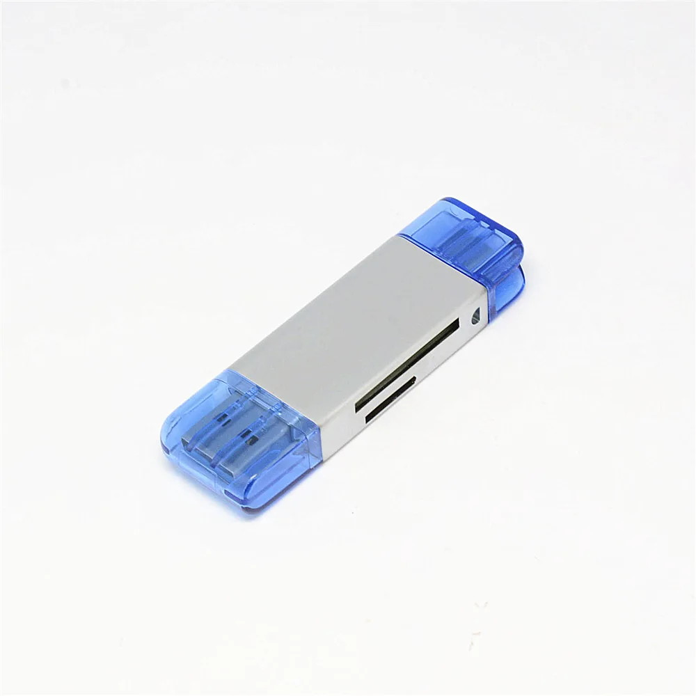 USB 3,0+ type-C+ Micro USB кард-ридер SD TF карта OTG адаптер мобильный телефон USB C кард-ридер для телефона компьютер - Цвет: Silver