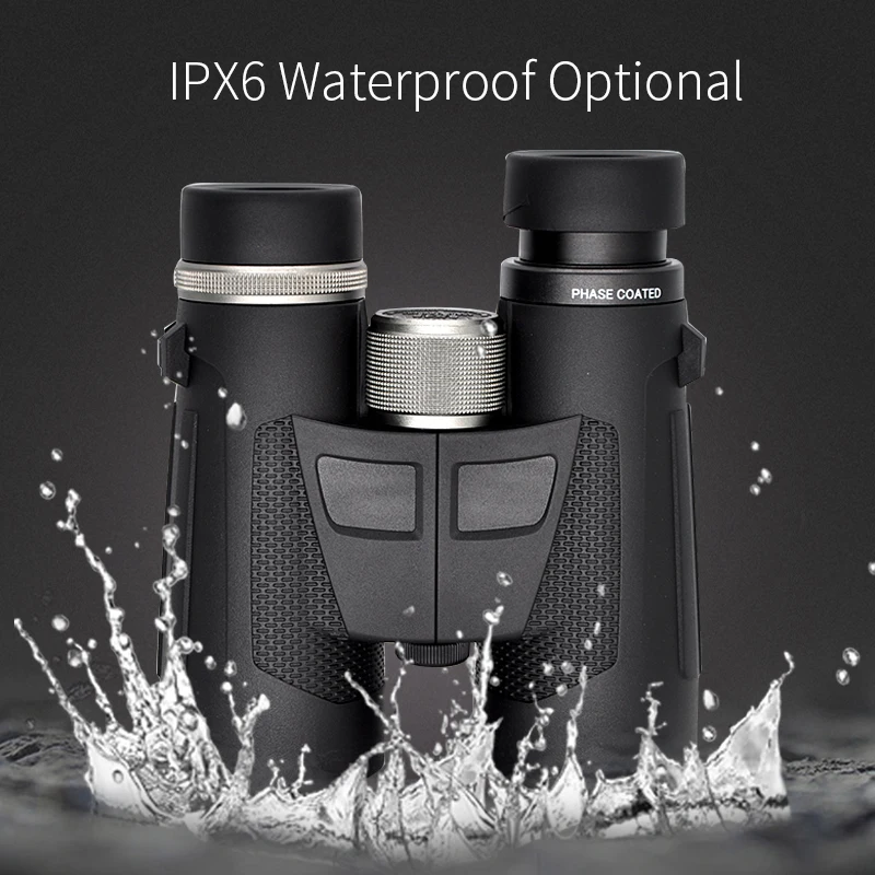 

Waterproof Binoculars Compact Hunting Telescope BAK4 Porro Prism Black Telescope 8x32 8x42 10x32 10x42 4 Models for Option