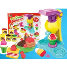 Ice Cream Mud Set Kid’s Toy Plasticine Ice Cream Ice Lolly Mold Set Mode Soft Clay Play Doug for Baby Children Gift