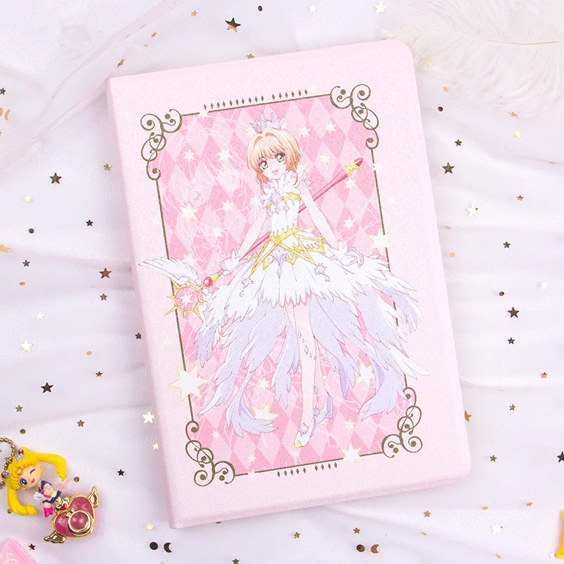 

Card Captor Sakura Anime Action Figure Magic Girl Printed Creative Anti-fall Holster Protective Case for Ipad Air Decoration Toy