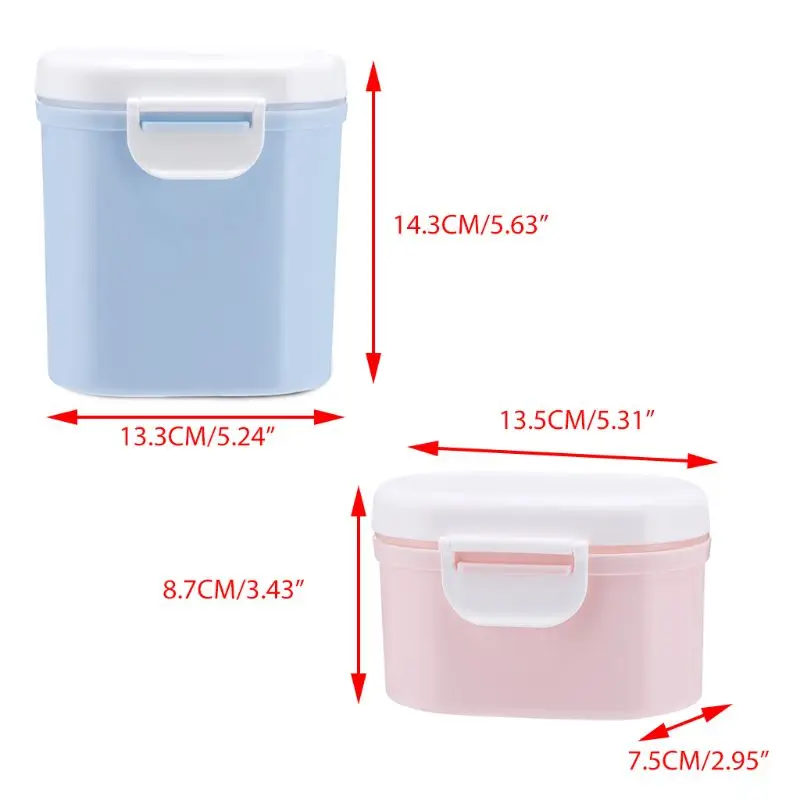 

Baby Portable Milk Powder Sealed Boxes Dispenser Children Food Container Large Capacity Storage Box