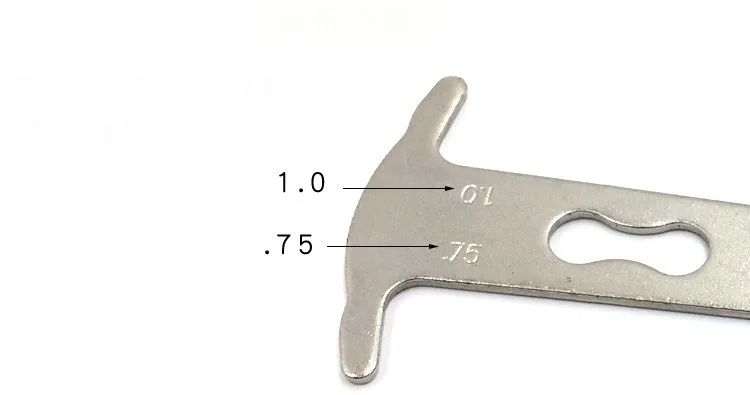 Excellent 1pc Bicycle Chain Wear Indicator Checker Mountain Road Bike Chains Gauge Measurement Ruler Cycling Replacement Repair Tool 0