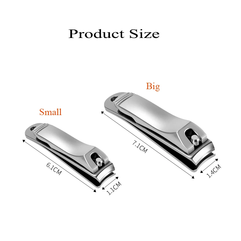 

Meisha 1Pcs Manicure Cutters Professional Nail Clippers Stainless Steel Sharp Nail Cutter Trimmer Manicure Pedicure Tools HE0004
