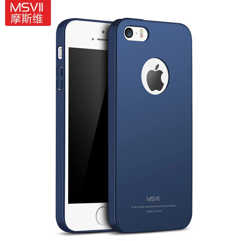Чехол MSVII для iPhone 5S тонкий роскошный матовый чехол Apple SE Жесткий из поликарбоната 5