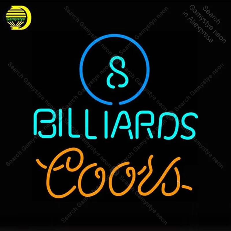 Неоновая вывеска для Coors неоновый шар бильярда бассейна неоновая лампочка пива