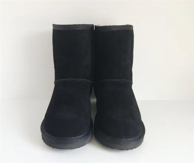 High Quality Snow Boots Women Fashion Genuine Leather Australia Womens High Boot Winter Women Snow Shoes botas mujer SIZE 3-12 -
