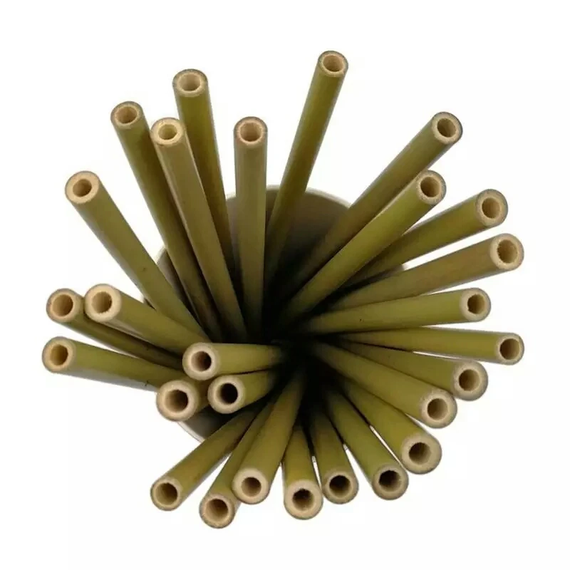10Pcs Reusable Straws Natural Bamboo Straw Eco Friendly Drinking Straw Wedding Party Bar Accessories Straw Set Wth Brush and Box (5)