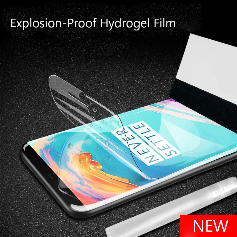 3D Soft Hydrogel Screen Protector For Oneplus 7 Pro 6T Film Full 3 5T 3T Protective Not Glass | Мобильные телефоны и