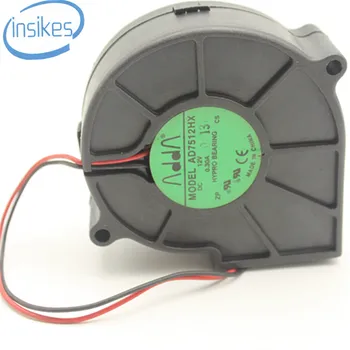 

Original AD7512HX Blower Fan DC 12V 0.3A Cooling Fan 2 Wires Speed Cooling Humidifier Centrifugal Fan 7530 75*75*30mm 2.64W