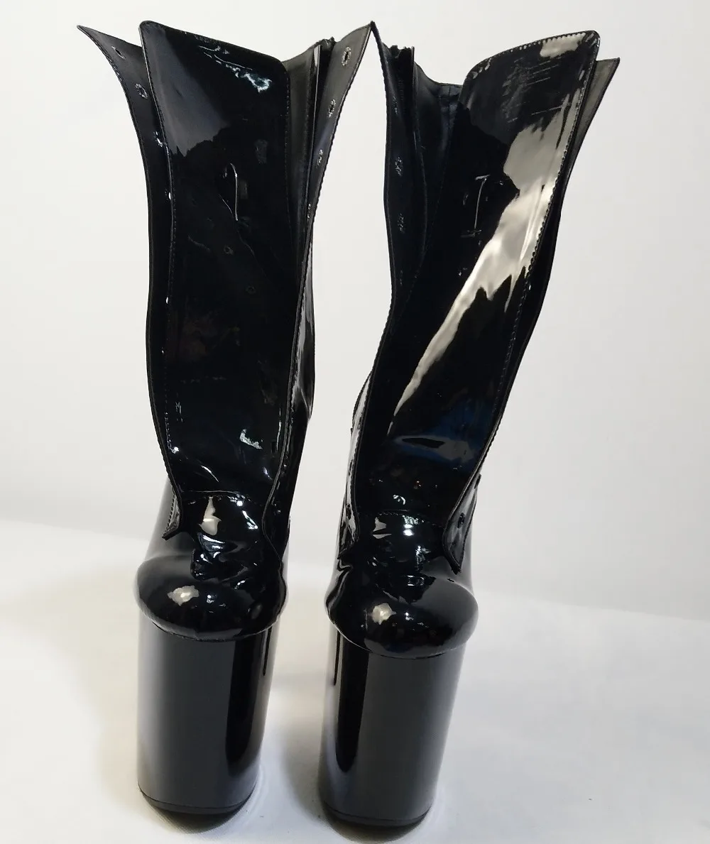 Модные пикантные Полусапоги В рыцарском стиле женские ботинки на высоком каблуке пара обуви подходит для женщин 20 см для танцев на шесте банкетное шоу