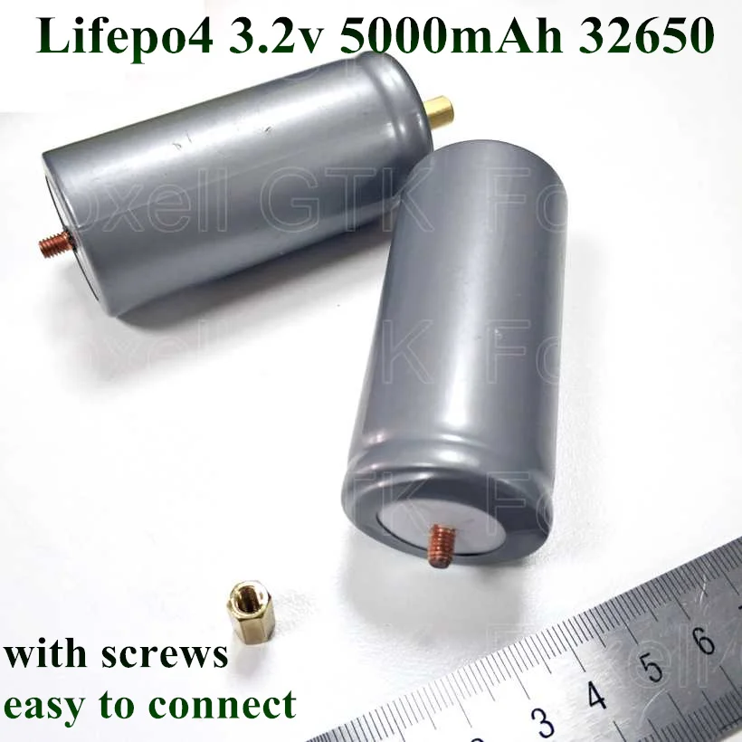 4 шт./лот 32700 32650 3 2 в 5000 мАч перезаряжаемая литий ионная батарея LiFePO4 5C разрядная