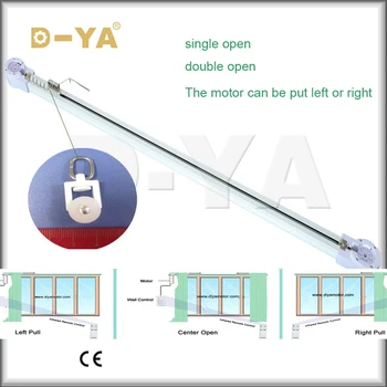 

1 M Width window electrical aluminum curtain motor track