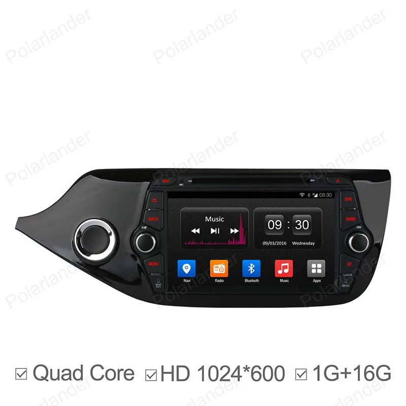 Sale 2 din Android 4.4 car dvd player Quad Core 8 inch car stereo 1024*600 screen radio for KIA CEED 2013-2015 21