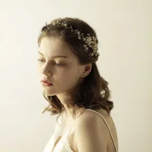 Women Rhinestones Headbands Handmade Hair Jewelry Marriage Hair Band Wedding Accessories Bride Headdress Gold Flower O825 Women Rhinestones Headbands Handmade Hair Jewelry Marriage Hair Band Wedding Accessories Bride Headdress Gold Flower O825