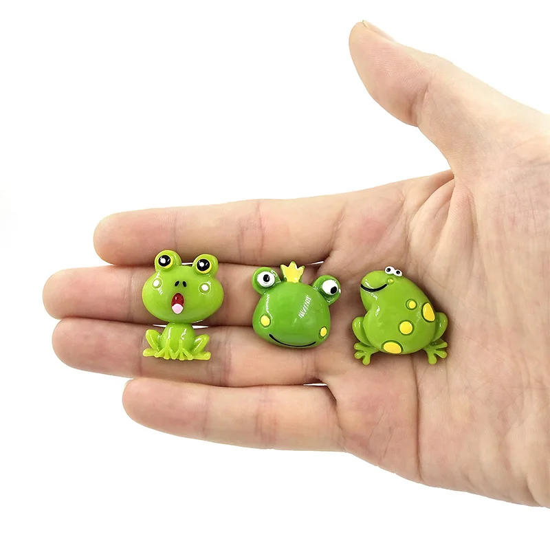 6pc Funny Green Frogs fridge magnets Cartoon Beauty whiteboard sticker Refrigerator Kid Message post Home Decoration DIY Resin - Image 4