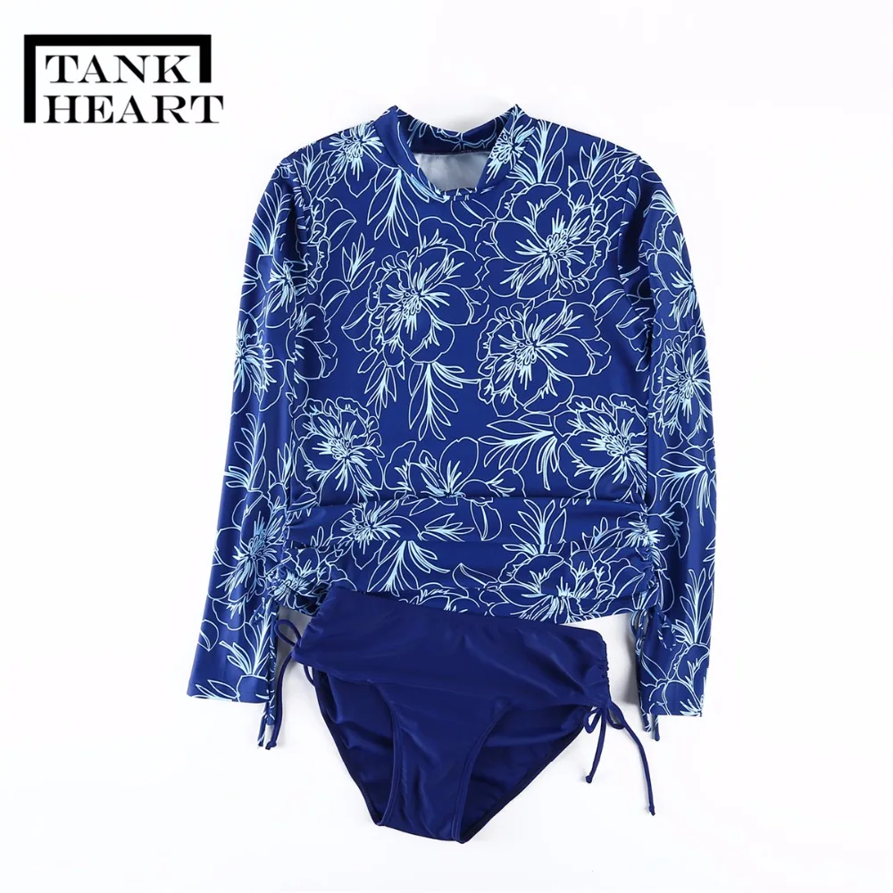 Майка с принтом сердца Rashguard женский Рашгард лайкра для серфинга плюс размер