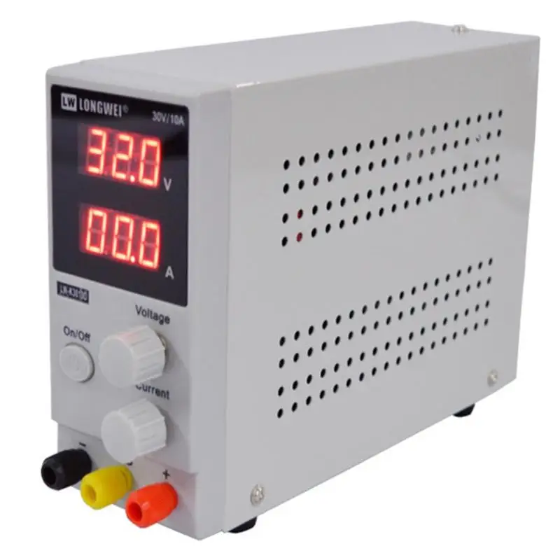 LW-K3010D 110 В/220 В 30 в 10A Регулируемый Цифровой DC импульсный источник питания Зарядка аккумулятора Высокоточный цифровой дисплей