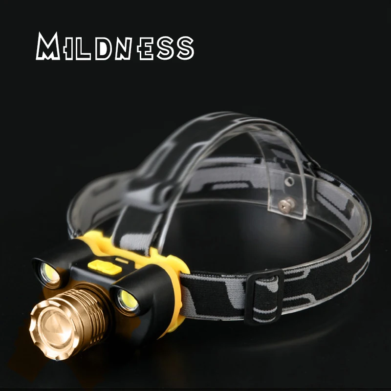 Mildness 45W LED Head Light Lamp Cree Rechargeable 18650 Lights T6 Running Fishing for Mobile phone Micro USB Charger Power Bank | Освещение
