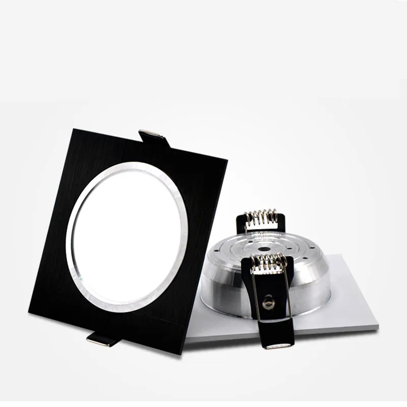 

Dimmable LED Downlight 3W 5W 7W 9W 12W Square Black LED Ceiling Lamp for Kitchen/Bathroom/Home/Office Indoor Lighting