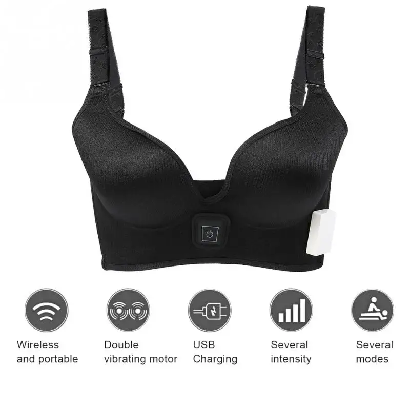 

Breast Enlargement Machine Electric Breast Massage Bra Infrared Heating Vibration Chest Enlargement Stimulator Enhancer