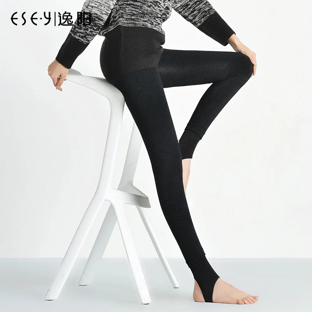 stretch pants 2014 new winter outer wear tights female backing Slim step foot thick 0995 | Женская одежда