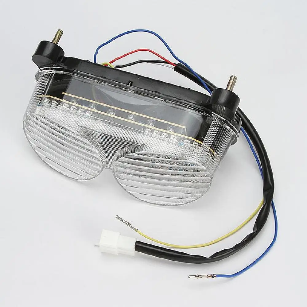 Ironwalls Clear Lens Motorcycle Abs Tail Light Integrated