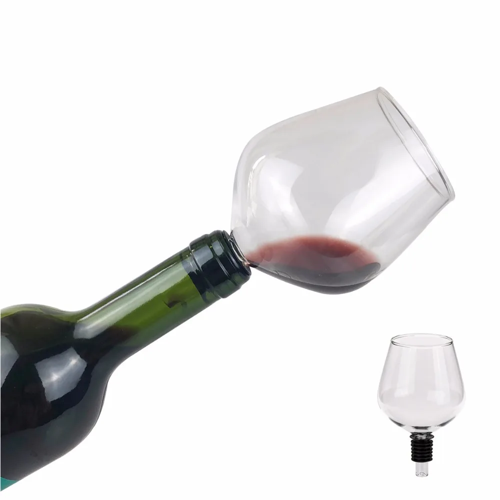 

Eflying lion Red Wine Glass with Silicome Seal ,Drink Directly from Bottle,260ml