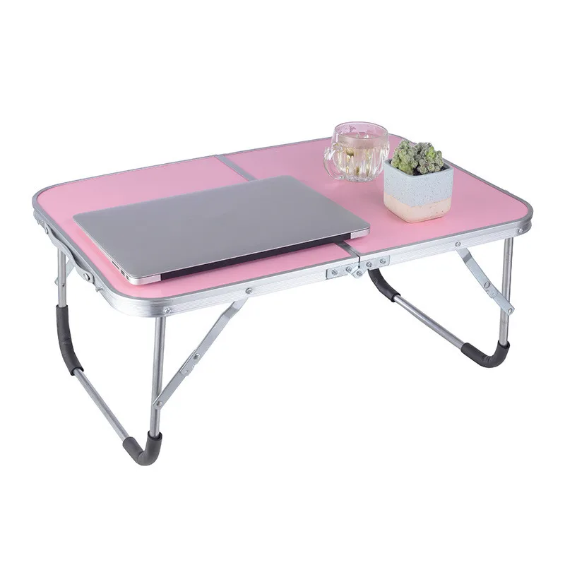Laptop Double Folding Computer Table Folding Computer Desk PC Laptop Table Writing Workstation Home Office Furniture
