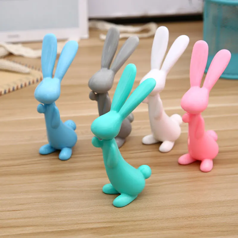 

1 pcs Creative Standing on the rabbit shape ballpoint pen kawaii stationery plastic material escolar shool supplies kids gift