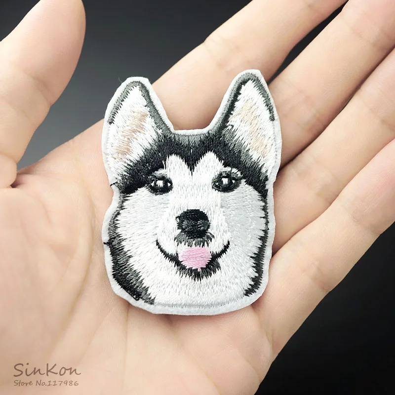 

Dog Size:4.5x6.0cm DIY Patches Cloth Patch Embroidered Cute Badges Hippie Iron On Cartoon Patches For Clothes Sticker