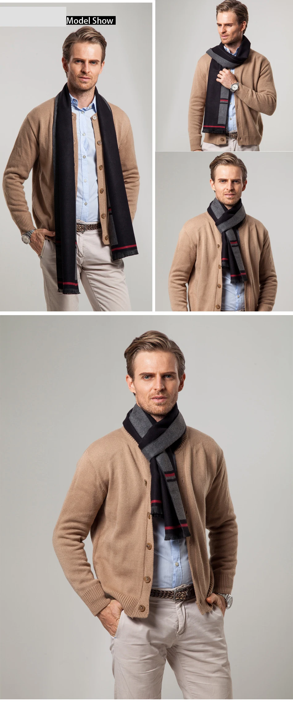 Модный дизайн, шарфы, зимний мужской кашемировый шарф, роскошный бренд, высокое качество, теплый шейный платок, зимние теплые мягкие шарфы для мужчин