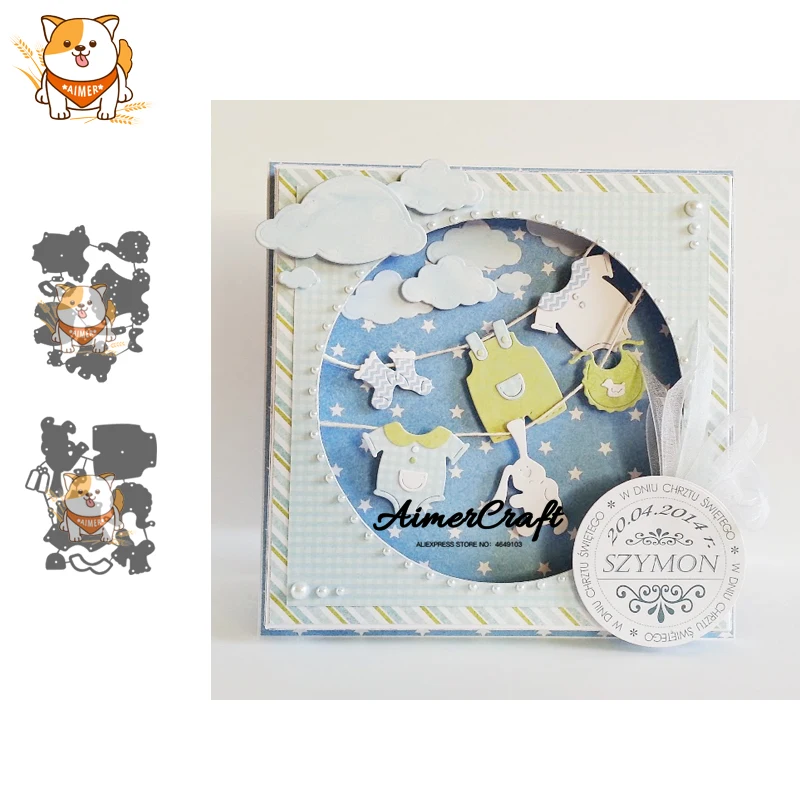Baby Clothes Series Metal Cutting Dies Scrapbooking