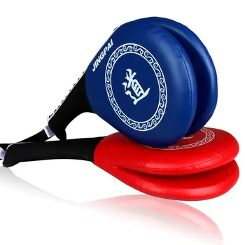 

Taekwondo Double Kick Pad Target Tae Kwon Do Karate Kickboxing Free Combat MMA Foot Kicking Training Free shipping