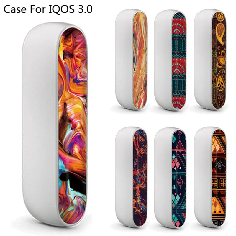 

Colorful PETG Material Printing Label Sticker For IQOS 3.0 Side Cover For IQOS 3.0 E Cigarette Cover Skin Sticker