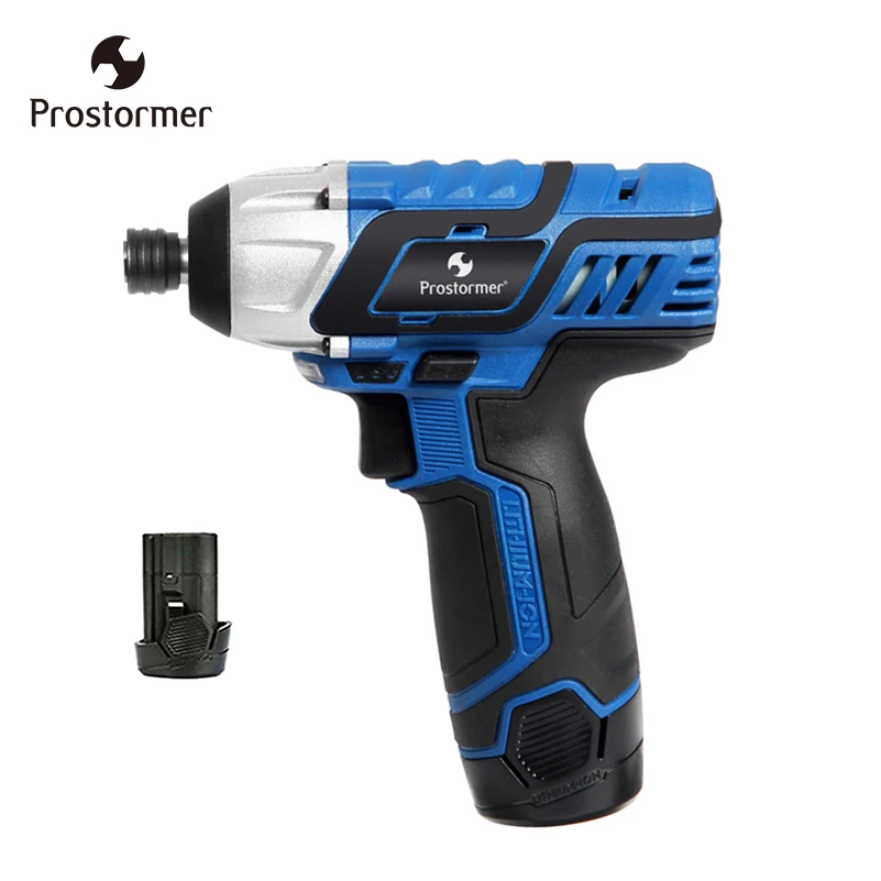 

Prostormer 12V Electric Screwdriver Cordless Multifunction Lithium Battery Rechargeable Portable Power Tools With 2 Batteries