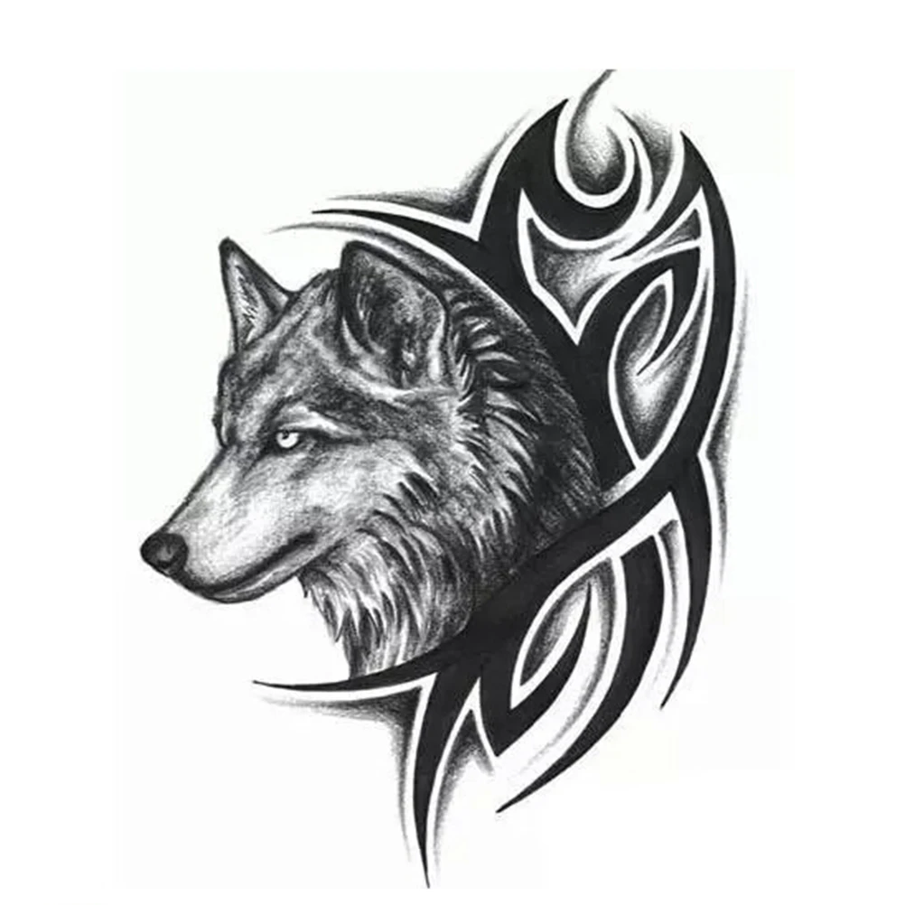 multi styles New Hot Water Transfer fake tattoo Waterproof Temporary Tattoo sticker men women wolf tattoo flash tattoo