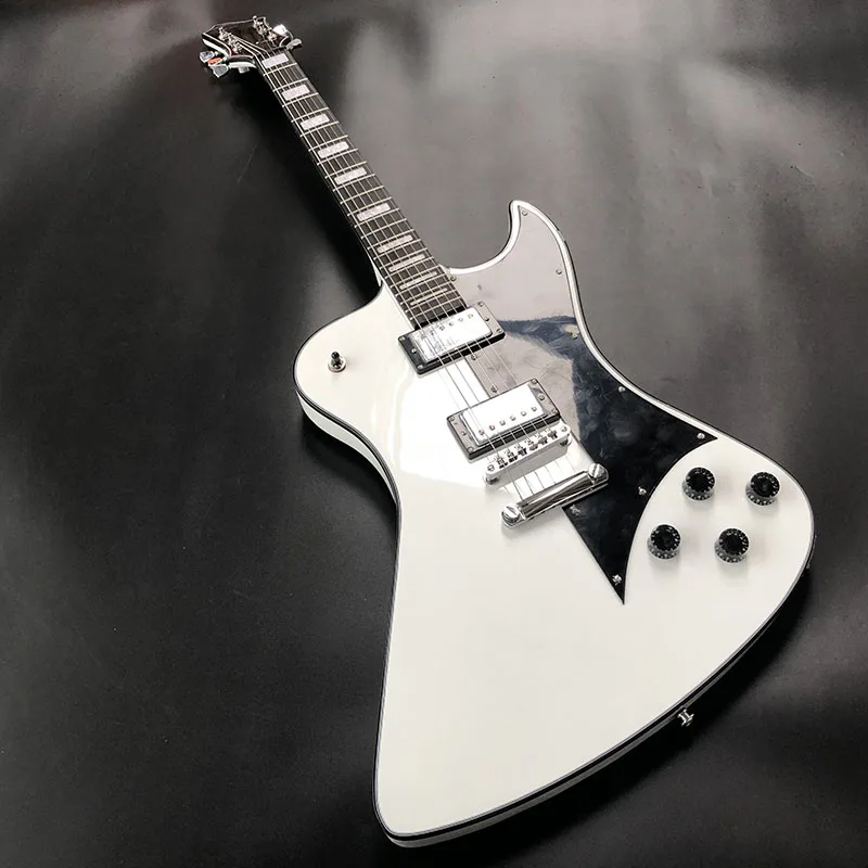 2018Custom shop Electric Guitar,Chrome Hardware with White bright paint,Abalone bound body